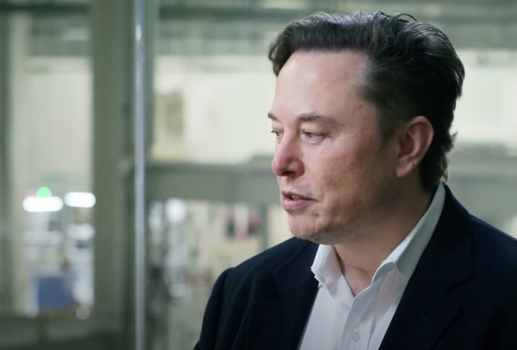 Elon Musk in dark jacket