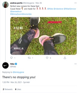 Nike Tweet 