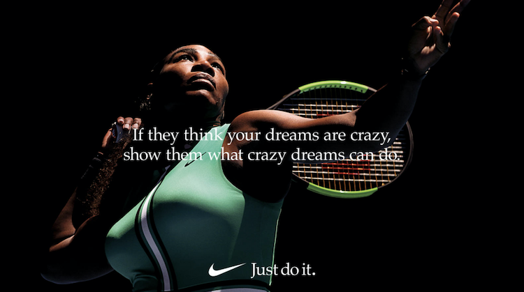 Serena Williams ad for Nike