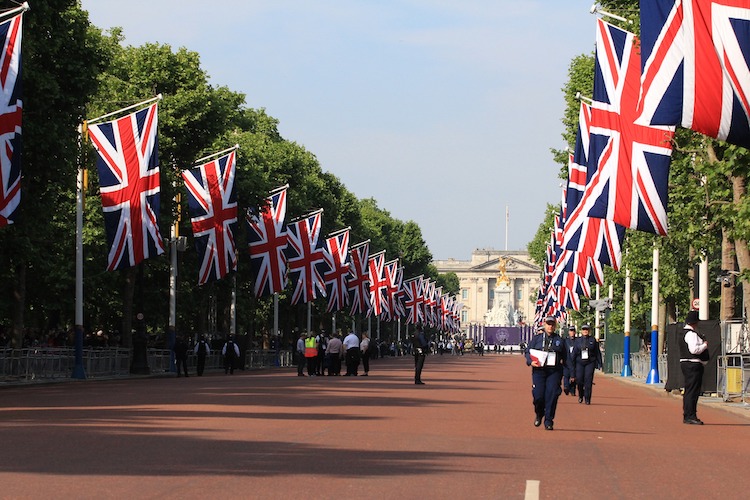 Union Flags on Mall London