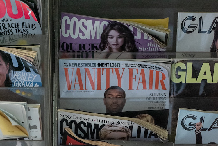 magazines on newstand